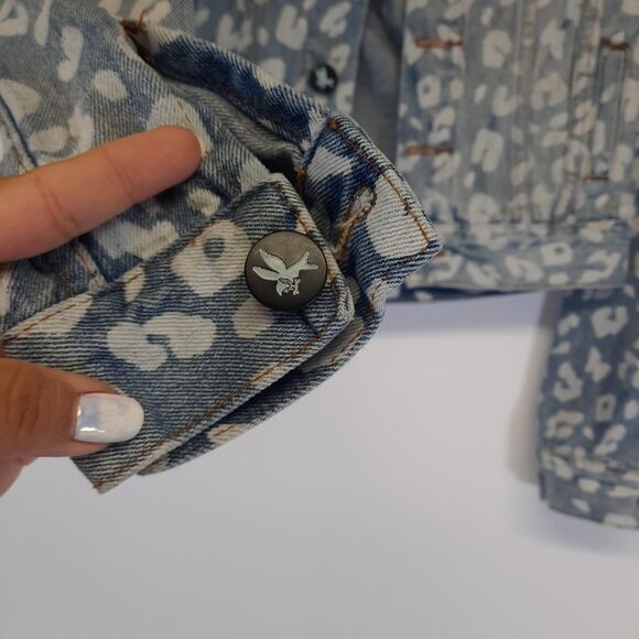One Teaspoon Blue and White Jean Jacket - Picture 3 of 13
